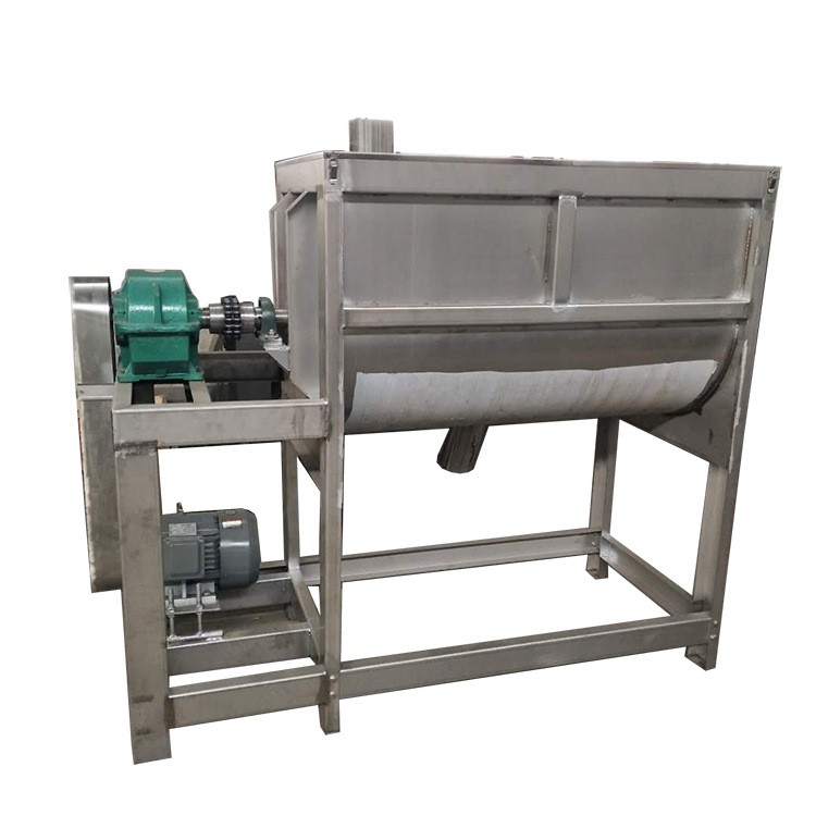 化工粉体饲料混合机不锈钢卧式搅拌机干粉双螺带混料机加热拌料机图5