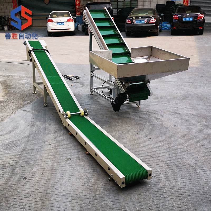 五金冲床件排废料输送机出料机平面小型皮带传送机注塑配套输送带图3