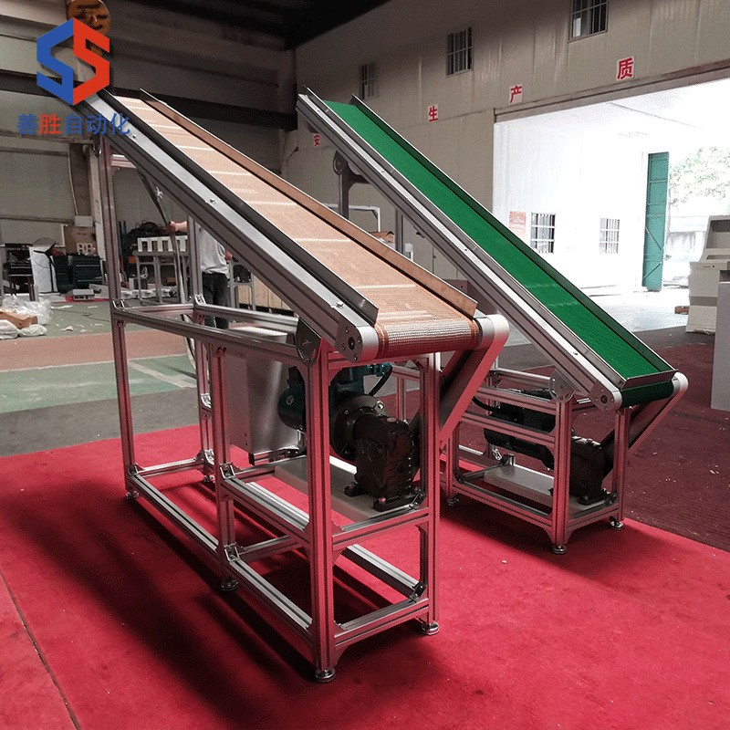 铁氟龙网带输送机冷却输送线不锈钢食品提升机上料机排废料传送带图2