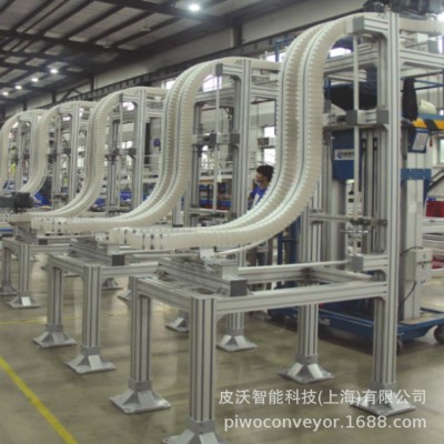 夹持输送线 柔性链输送机 毛毛钉夹持 空箱空瓶满瓶C型/Z型夹持机