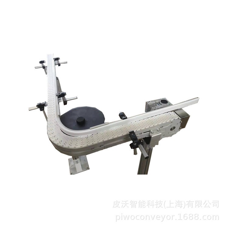 小型托盘食品医药输送机 纸箱环形POM平顶柔性链 标准铝型材输送图5