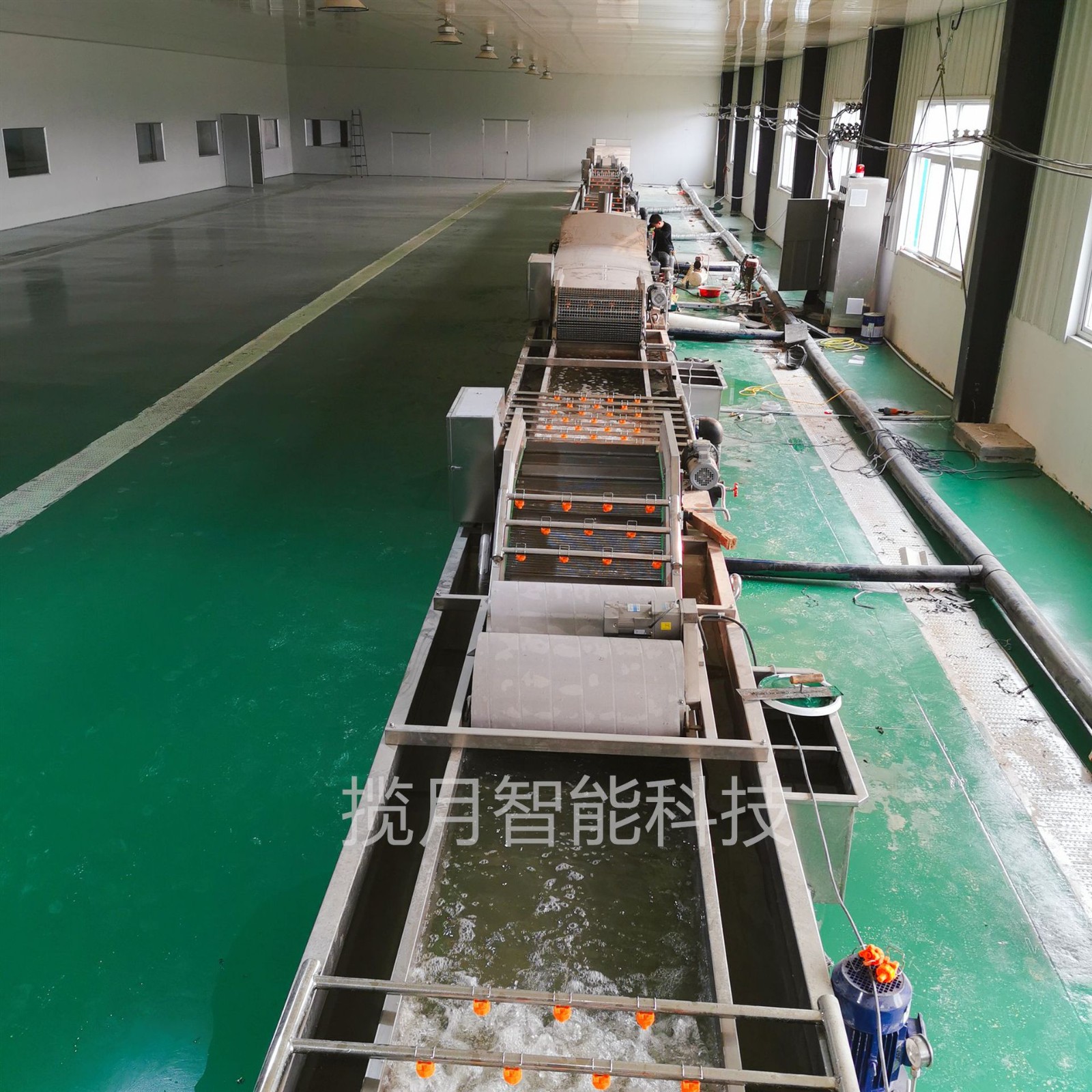 多功能臭氧去农残洗菜机 预制菜加工设备 果蔬清洗机图1