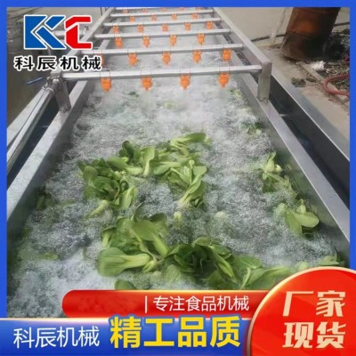 商用玉米气泡清洗机 高压喷淋大姜去泥清洗机 清洗漂烫风干流水线