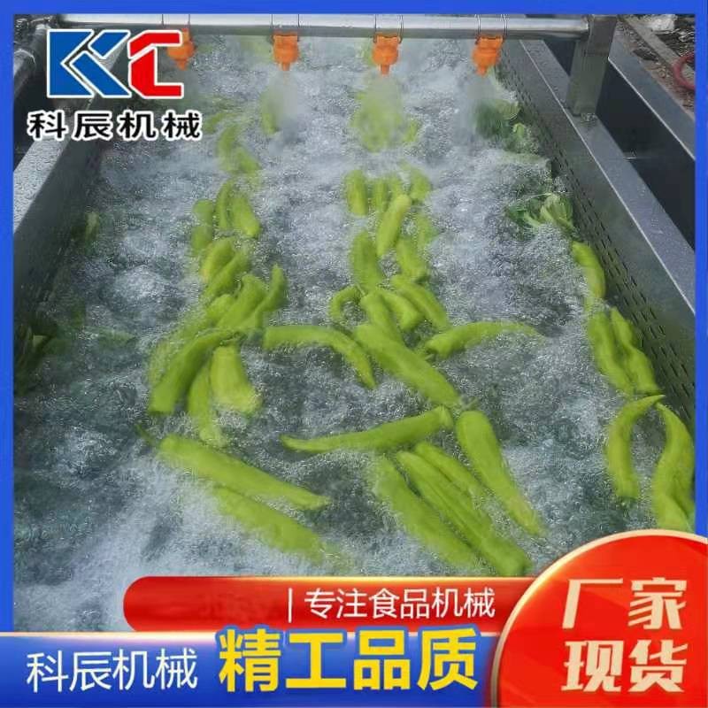 商用蔬菜气泡清洗机 全自动蔬菜水果清洗机 叶菜类净菜加 工流水线图3