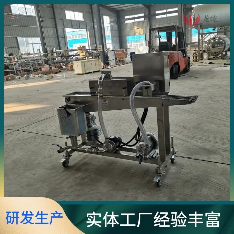 冻干草莓巧克力涂层机 全自动橙子裹巧克力设备 带保温系统图3