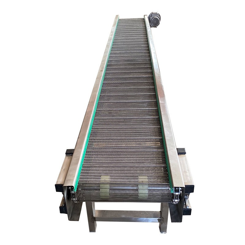 不锈钢人字形网带输送机304高温食品干燥流水线传动机网带烘干机图5
