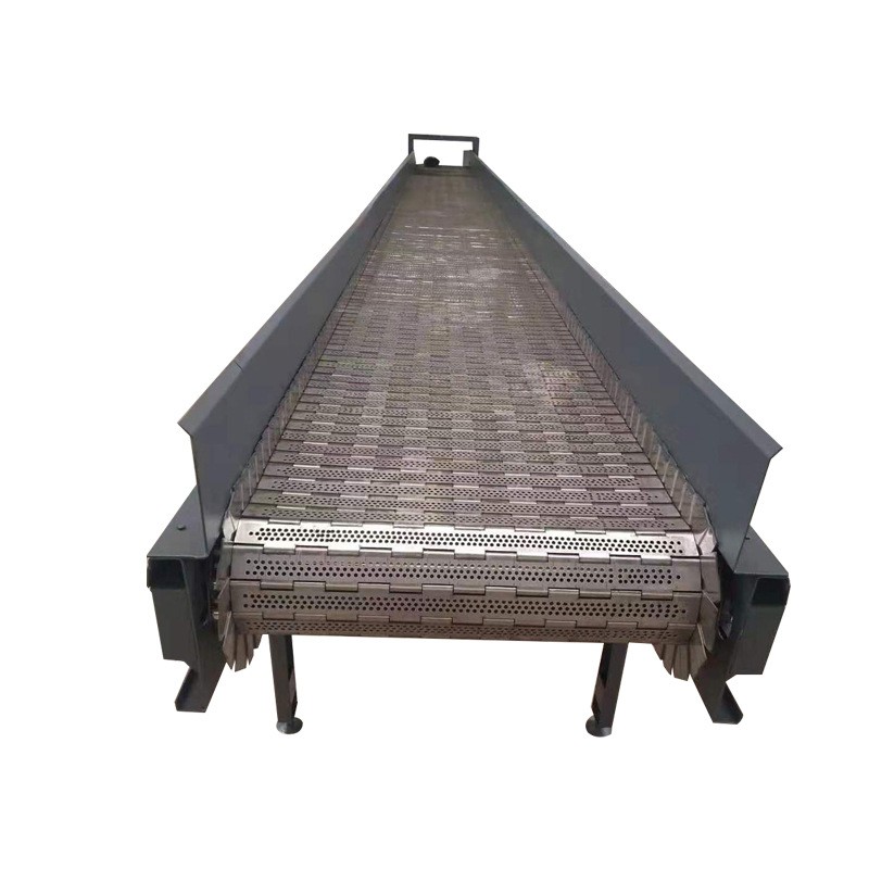 吨包铁块碎钢铁不锈钢链板提升 链板式爬坡上料机 链板输送机图5