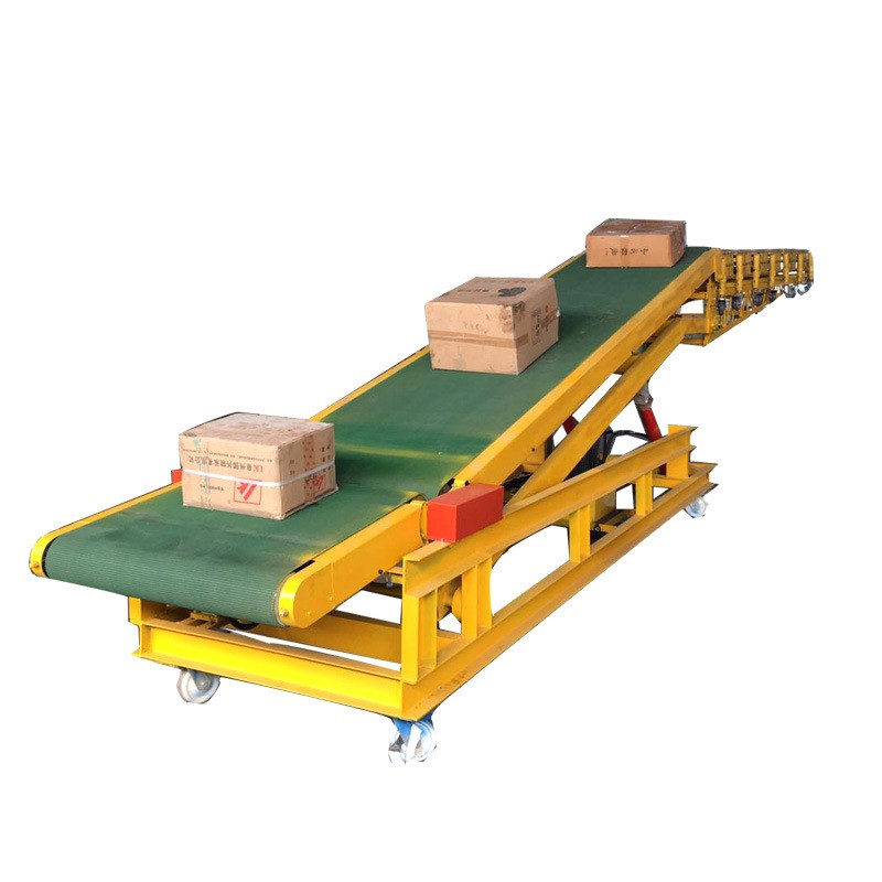 纸箱装车皮带机动力伸缩滚筒线装卸车输送机塑筐移动卸货传送带图5