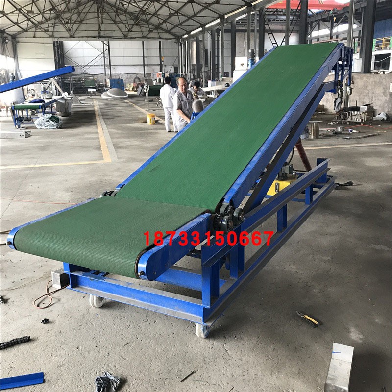 纸箱装车皮带机动力伸缩滚筒线装卸车输送机塑筐移动卸货传送带图2