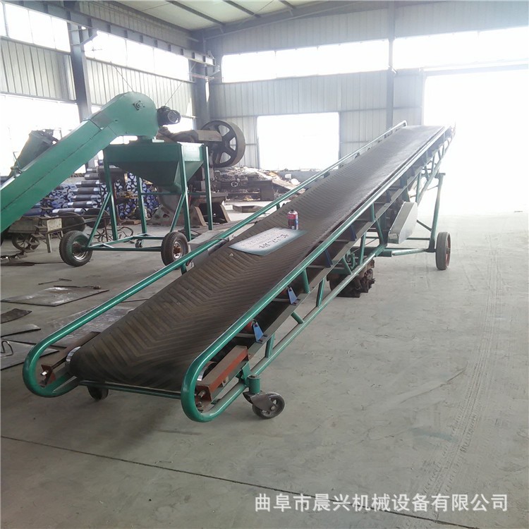 升降爬坡可移动皮带上料机 皮带输送机 升降式带式运输机 传送带图4