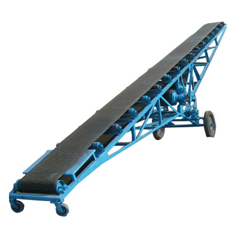 升降爬坡可移动皮带上料机 皮带输送机 升降式带式运输机 传送带图5