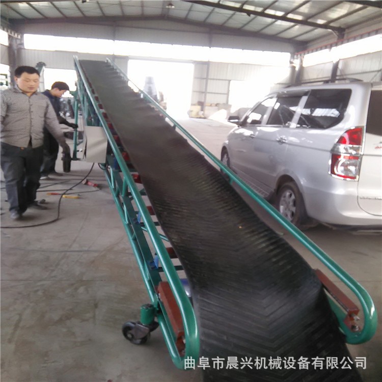 粮食装车卸车机 晨兴机械可升降移动式皮带输送机 移动式皮带机图3