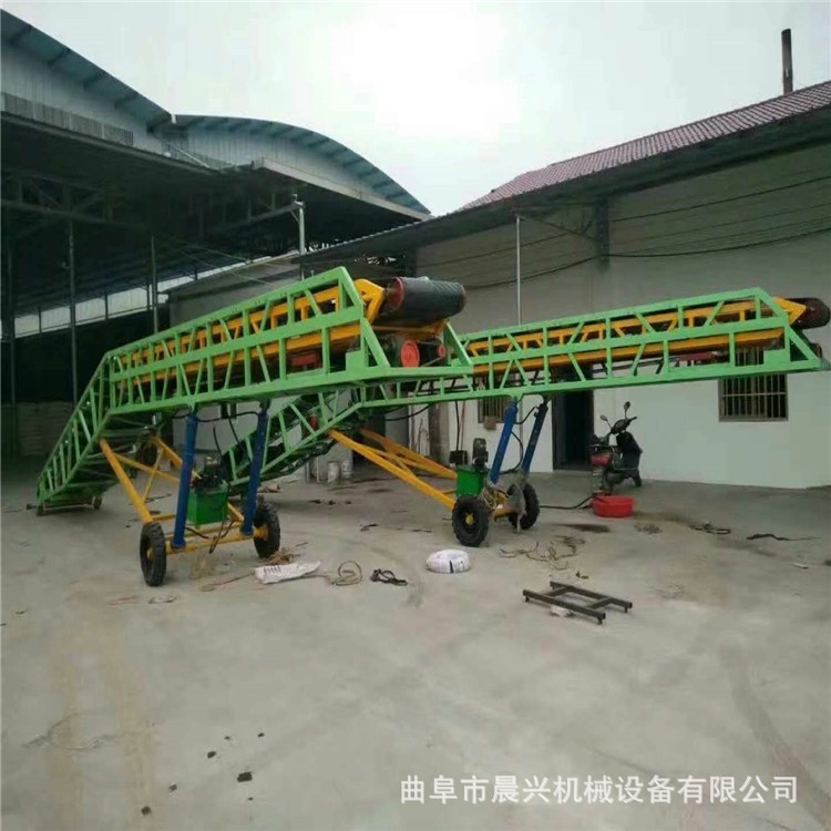 水泥装车输送机生产厂家 物流园传送带 可升降型输送机图4