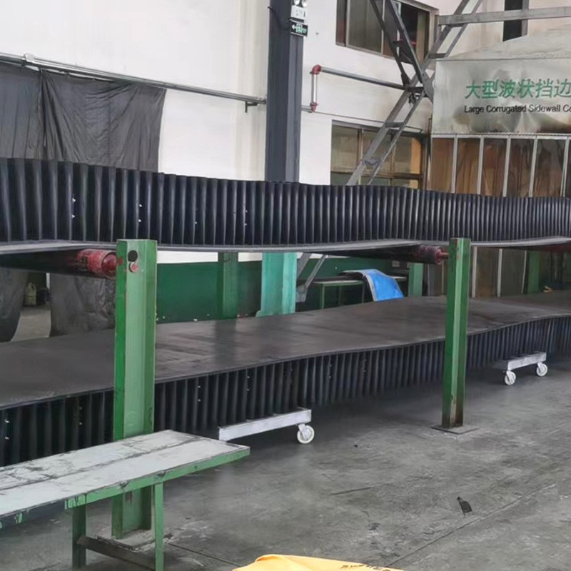 供应大倾角输送带s160 TC140-410-250工业传送皮带隔板挡边输送带图4