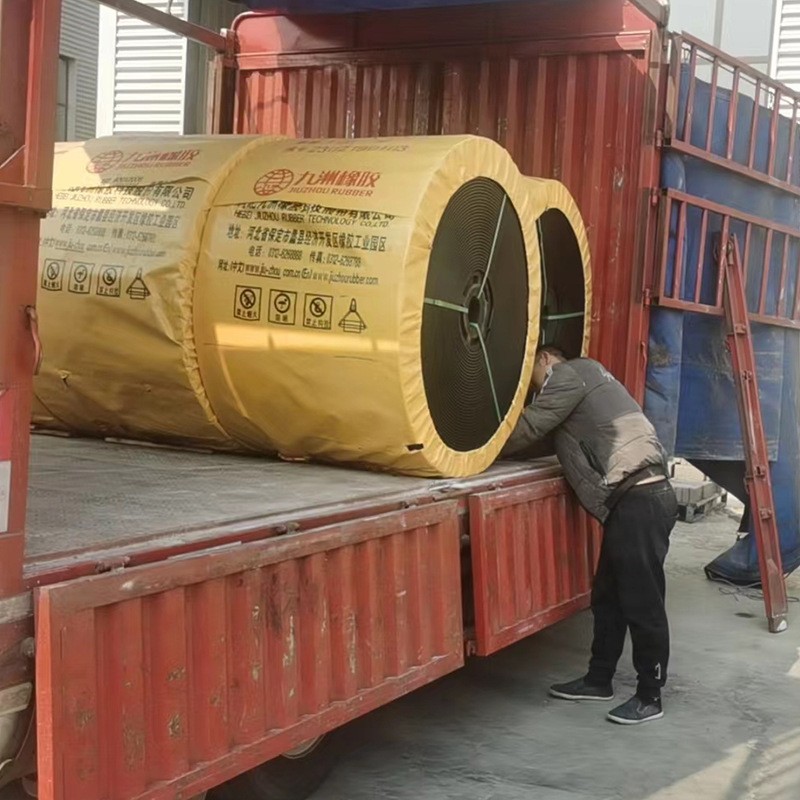 厂家供应高强力尼龙输送带650*5耐冲击耐磨耗矿山化工橡胶传送带图4