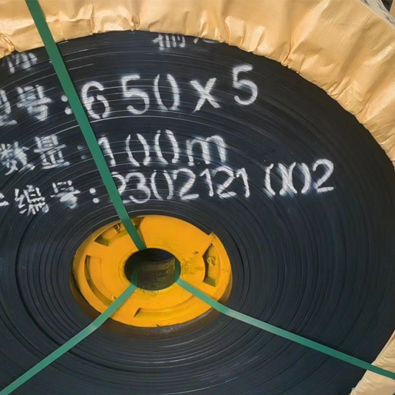 厂家供应高强力尼龙输送带650*5耐冲击耐磨耗矿山化工橡胶传送带图5