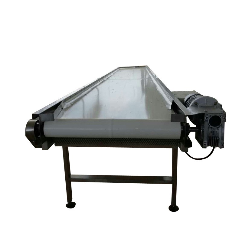 德仁食品级不锈钢链板提升机 网带输送机 裙边挡板爬坡皮带输送机图4