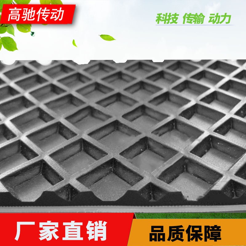 黑色菱形花纹带PVC防滑耐磨工业输送带砂光机工业皮带传输运输带图2