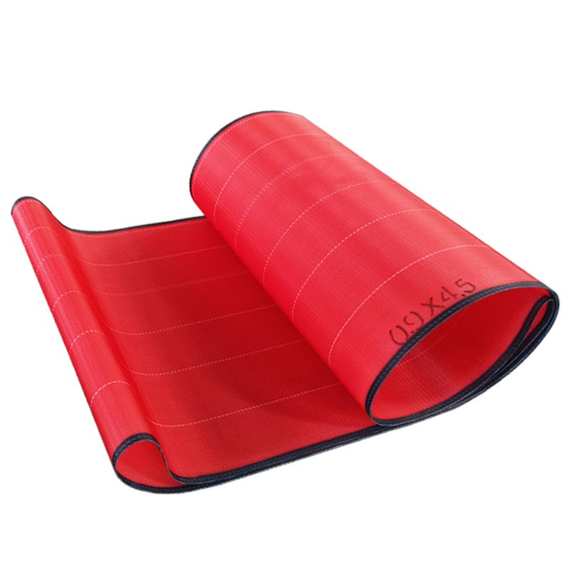 厂家熔喷布网帘螺旋聚酯PET烘干网带易剥离红色口罩熔喷布输送带图5