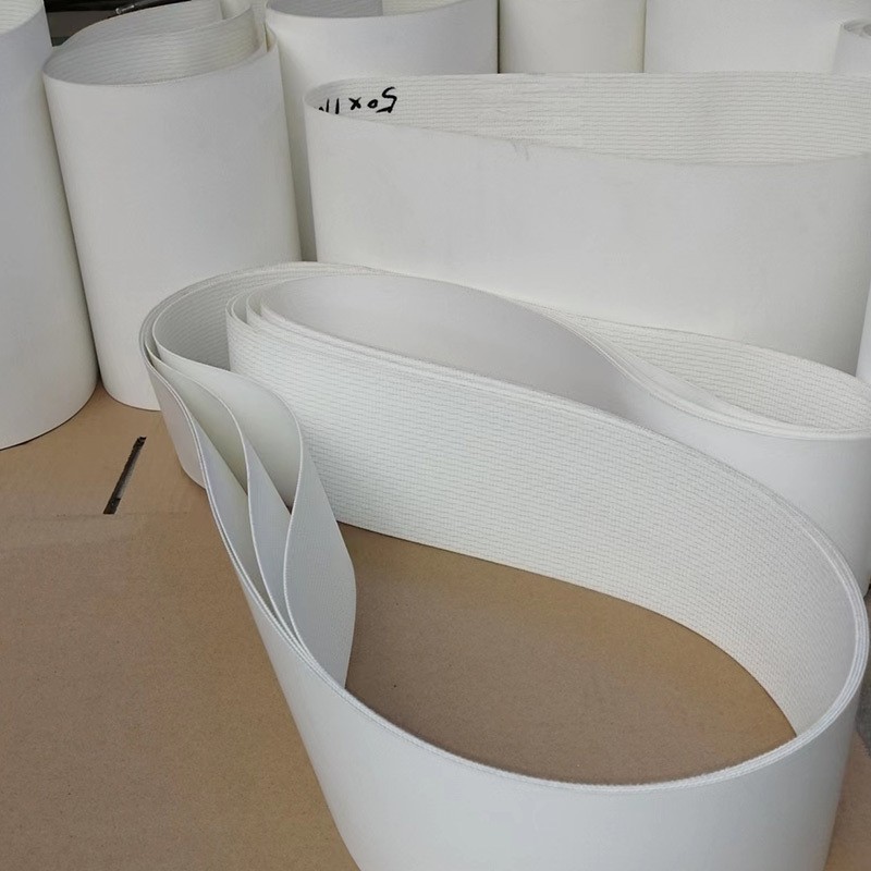 白色轻型pvc平面流水线输送带车间工业传动带食品流水线传 输带图4