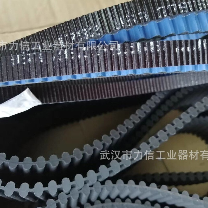 黑色工业双面传动橡胶同步带宽耐温橡胶环形同步带聚氨酯齿带图5