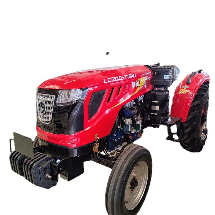 联诚704型农用耕地拖拉机 70马力运输四轮车 厂家四驱旋耕机图5
