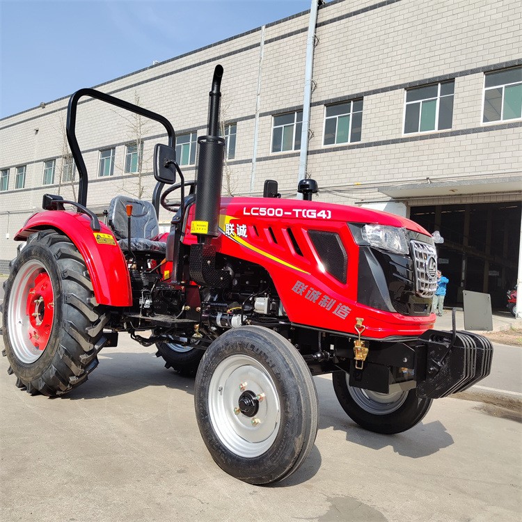联诚704型农用耕地拖拉机 70马力运输四轮车 厂家四驱旋耕机图3