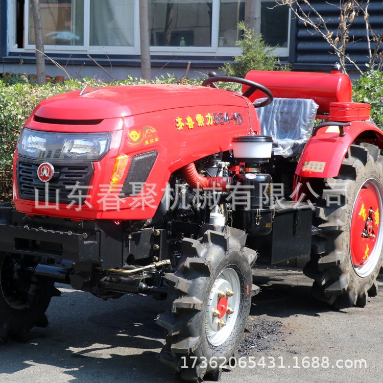全新鲁中504大棚王拖拉机低矮小巧马力大使用方便四驱四缸补后价图3