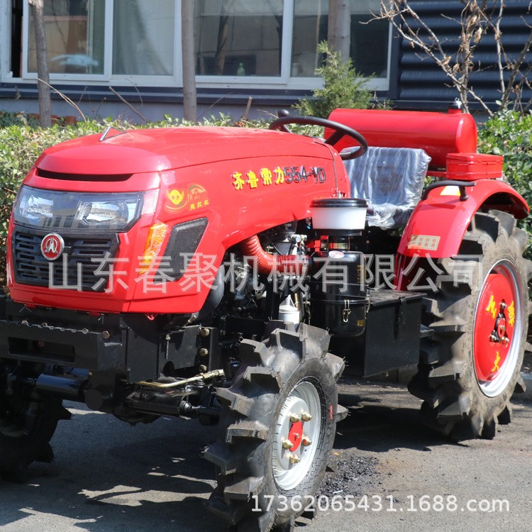 全新鲁中504大棚王拖拉机低矮小巧马力大使用方便四驱四缸补后价