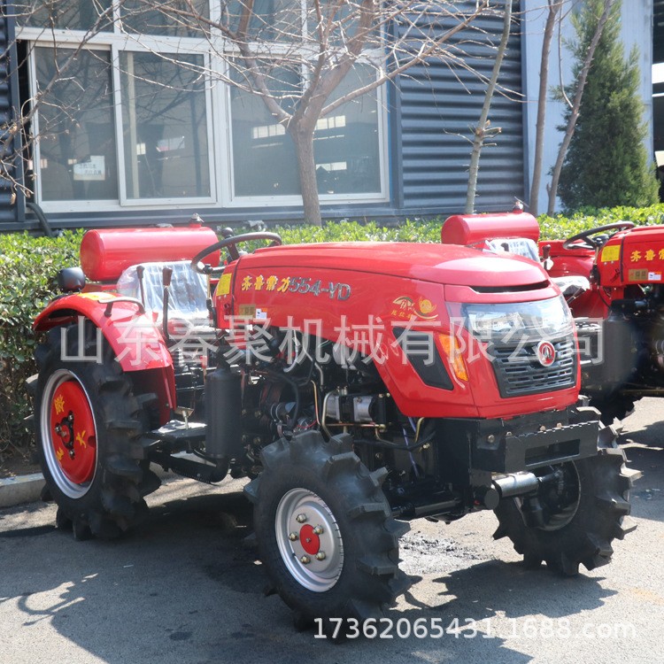 全新鲁中504大棚王拖拉机低矮小巧马力大使用方便四驱四缸补后价图2
