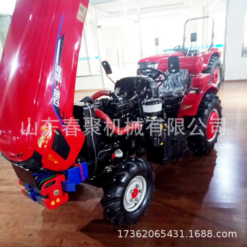 全新鲁中504大棚王拖拉机低矮小巧马力大使用方便四驱四缸补后价图4