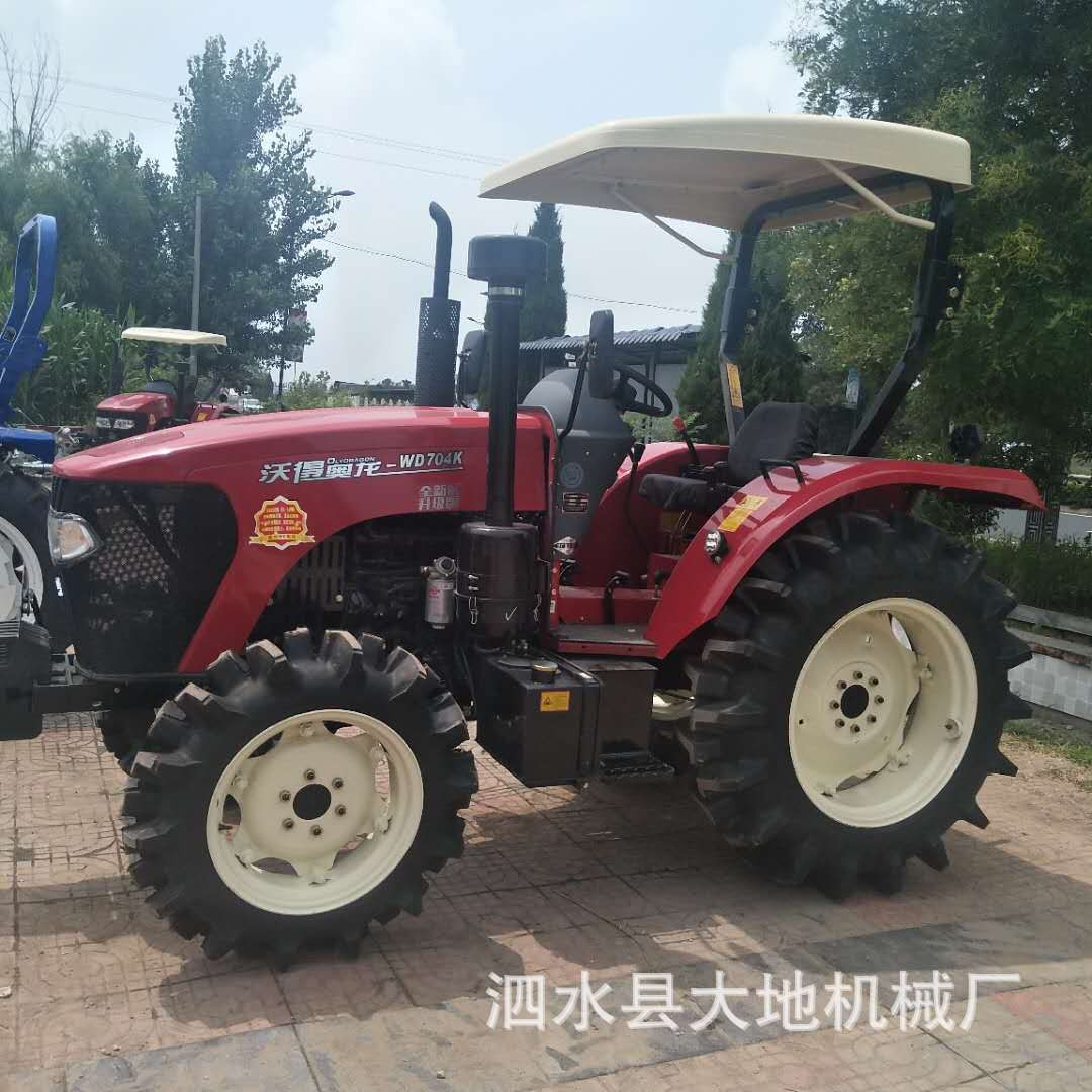 沃得强动力704四驱拖拉机 农田耕整翻地机 70马力土豆收获机图2