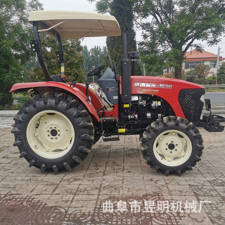 沃得强动力704四驱拖拉机 农田耕整翻地机 70马力土豆收获机图3