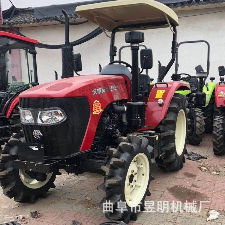 沃得强动力704四驱拖拉机 农田耕整翻地机 70马力土豆收获机图1