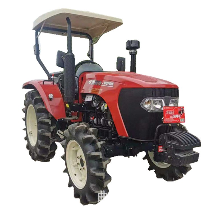 沃得强动力704四驱拖拉机 农田耕整翻地机 70马力土豆收获机图5