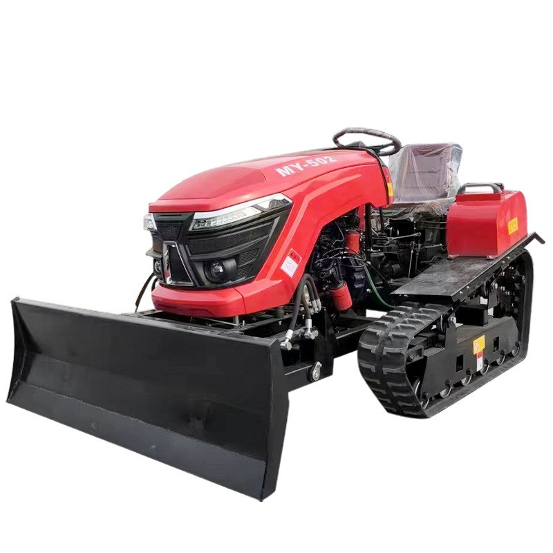 旋耕机 果园农用乘坐式田园管理机水旱两用型履带微耕机 旋耕机图5