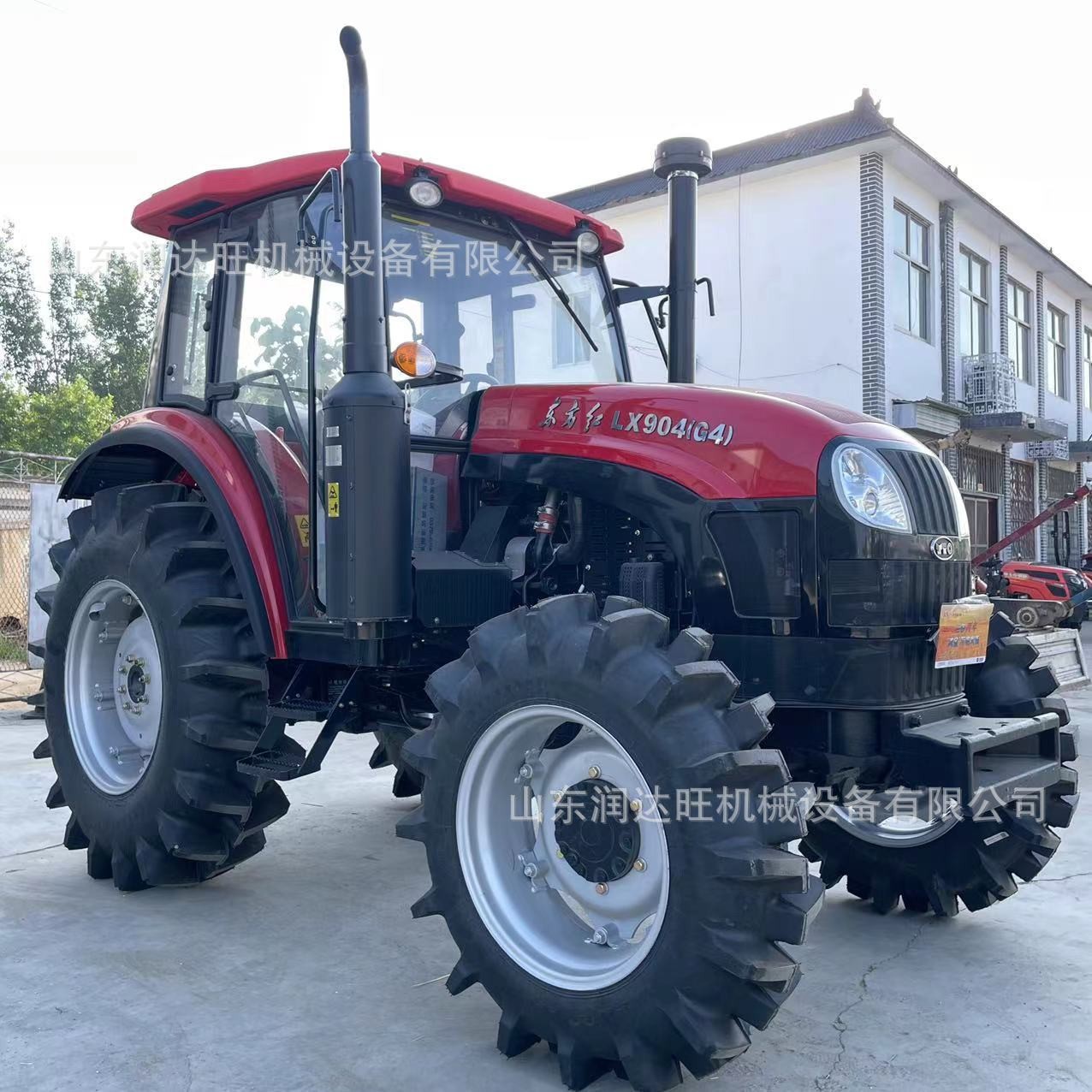 国四四驱904拖拉机 东方红804四轮拖拉机 东方红1204拖拉机视频图2