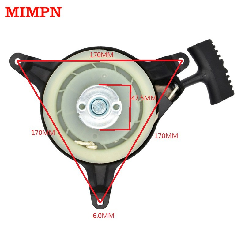适用于本田HONDA汽油机手推式新草坪机配件GXV140拉盘启动器总成图3