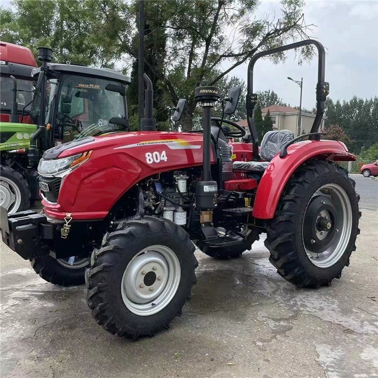 国补雷沃704大棚王四驱轮式拖拉机 农用四轮起垄机 全新车配套农具图2