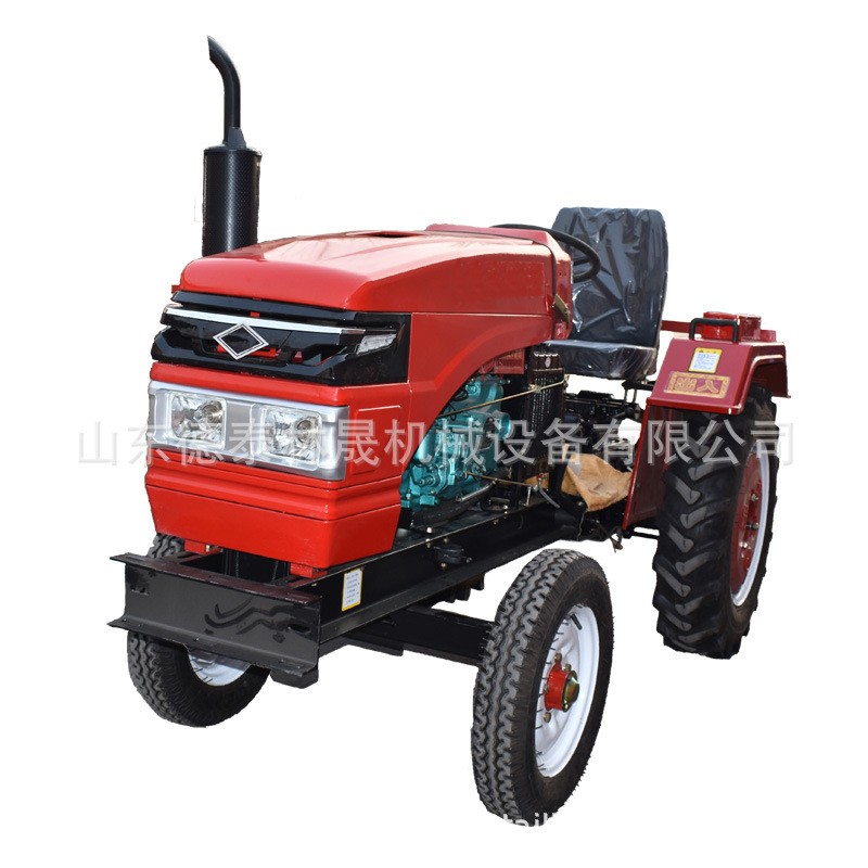 单杠皮带18-42马力四驱拖拉机旋耕机 小四轮山坡两驱拖拉机犁地机图5