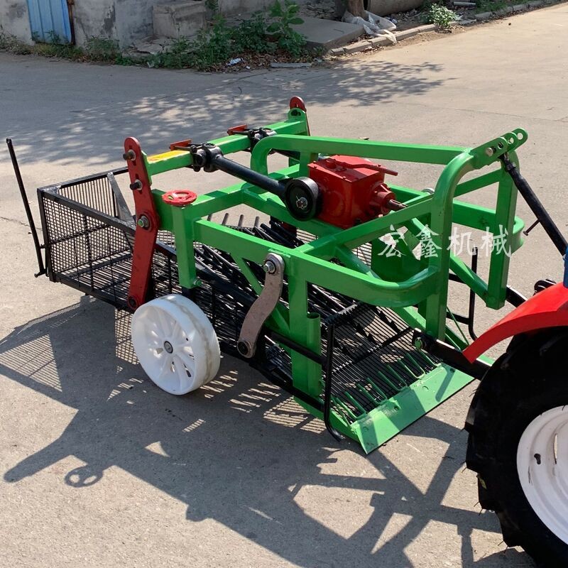 小型四轮花生收获机 小型家用收花生的机 摆放整齐花生收获机图3