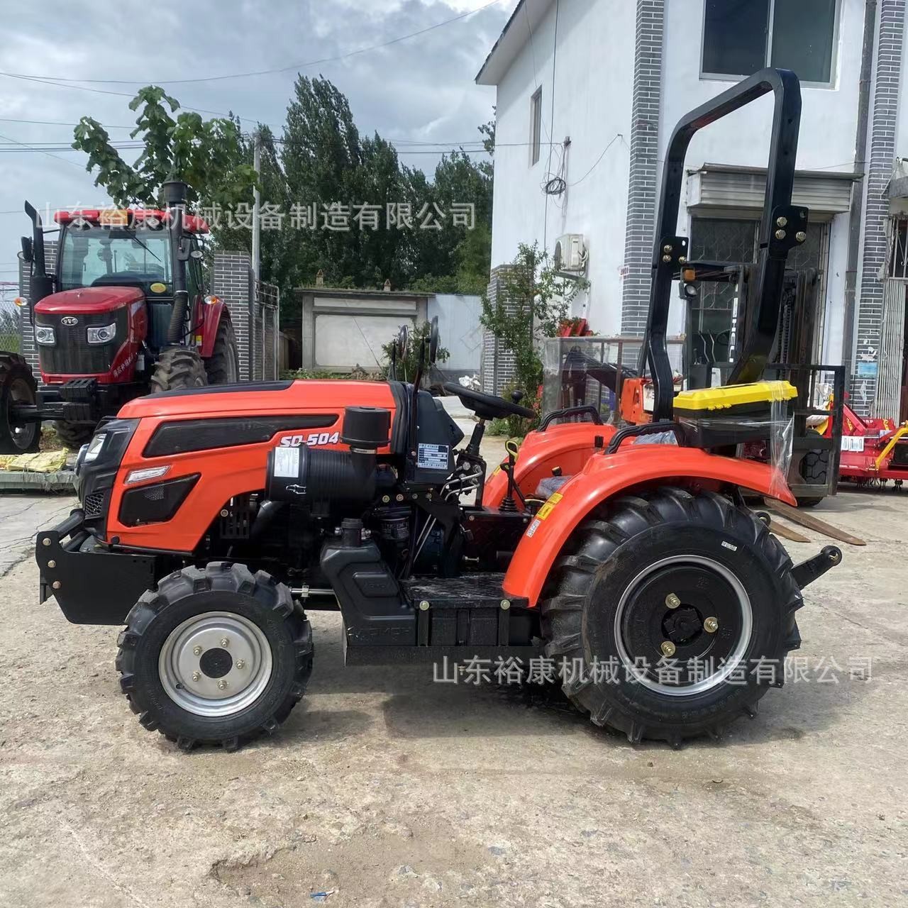 现货 低矮型萨丁504果园大棚王四驱秸秆还田旋耕开沟农用拖拉机图1