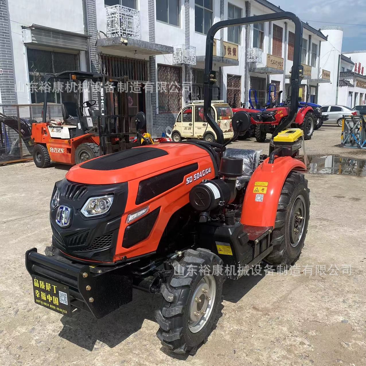 现货 低矮型萨丁504果园大棚王四驱秸秆还田旋耕开沟农用拖拉机图2