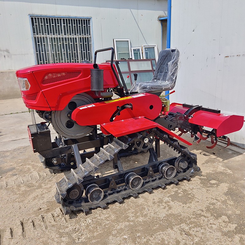 水旱两用旋耕机 多功能履带拖拉机 稻田打浆耙田微耕机35图2