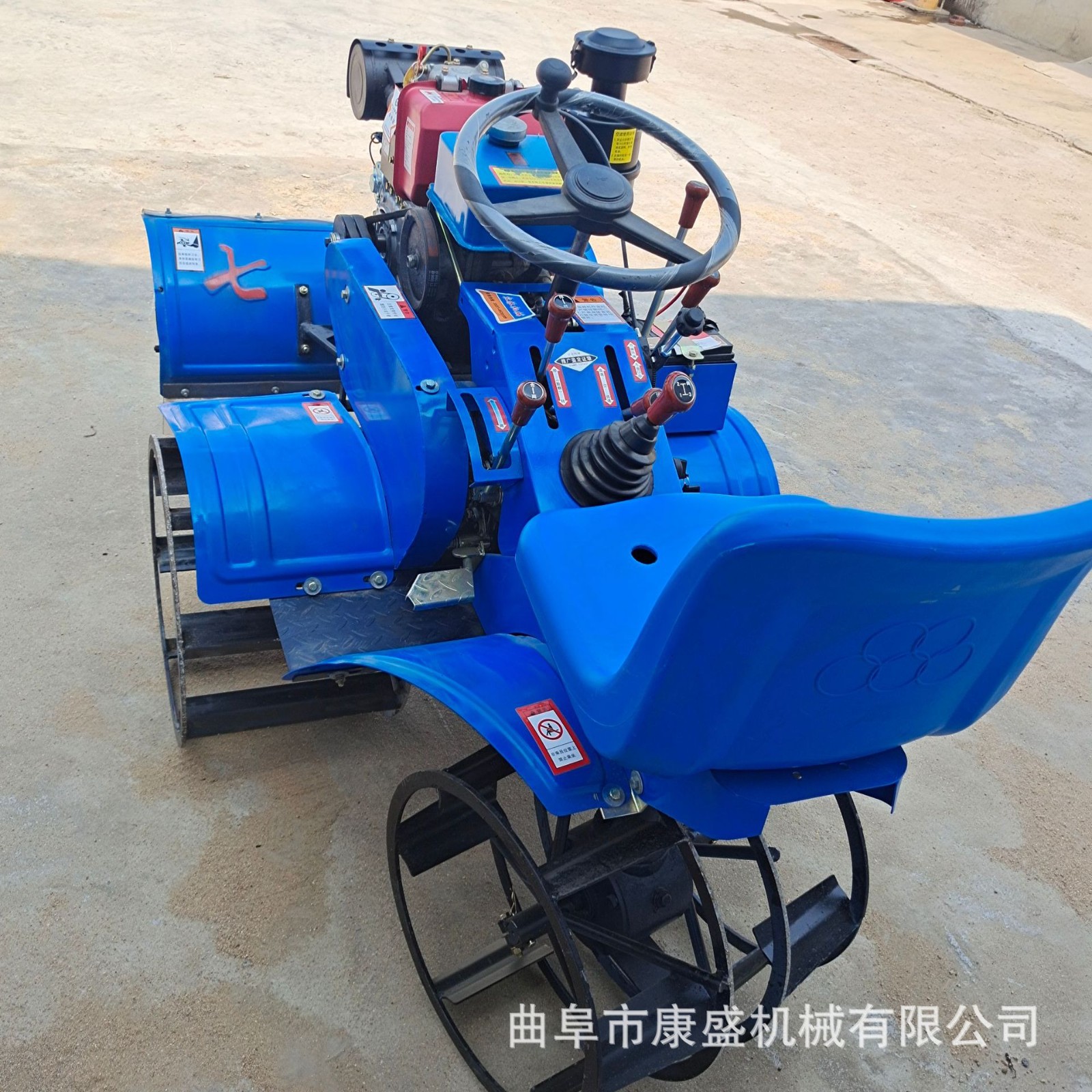 2023新款水田机 七郎四驱微耕机 多功能稻田旋耕机 拖拉机价格图3