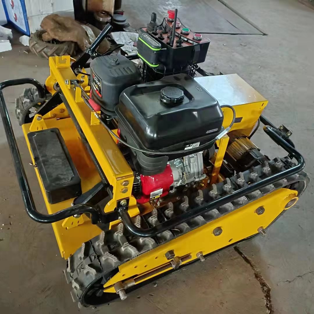 履带式百利通本田华盛汽油遥控割草机球场草坪修打草修剪机果园林图3