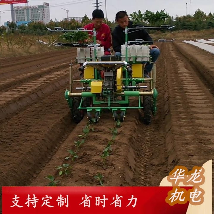 华龙番茄移栽机 轮式自走蔬菜移栽机 厂家直供 支持定制图5