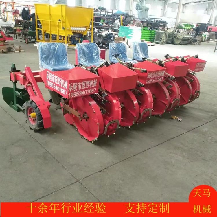 大面积农田高效率蛋白桑移栽机 拖拉机牵引蛋白菊栽苗机 定制出售图5