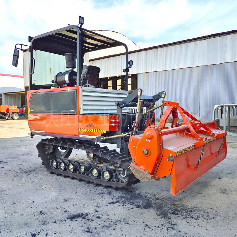 100马力水旱两用履带旋耕机水田打浆机艾和同款履带旋耕机打田机图4