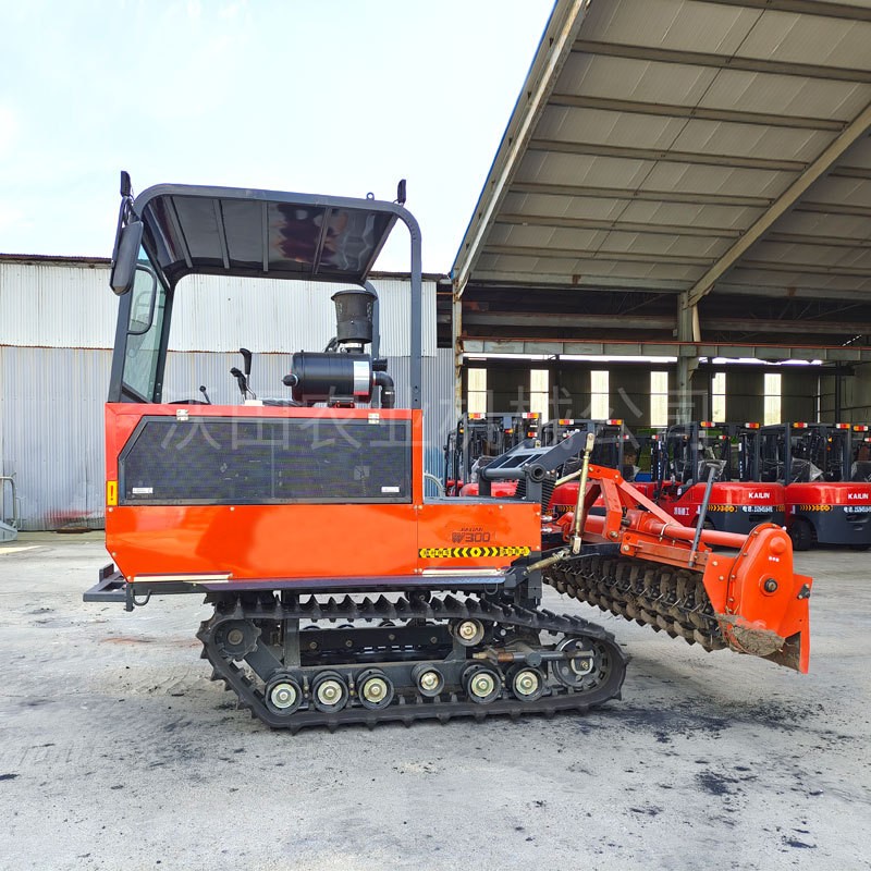 100马力水旱两用履带旋耕机水田打浆机艾和同款履带旋耕机打田机图3